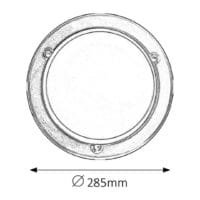Plafonieră rotundă neagră Rabalux UFO E27