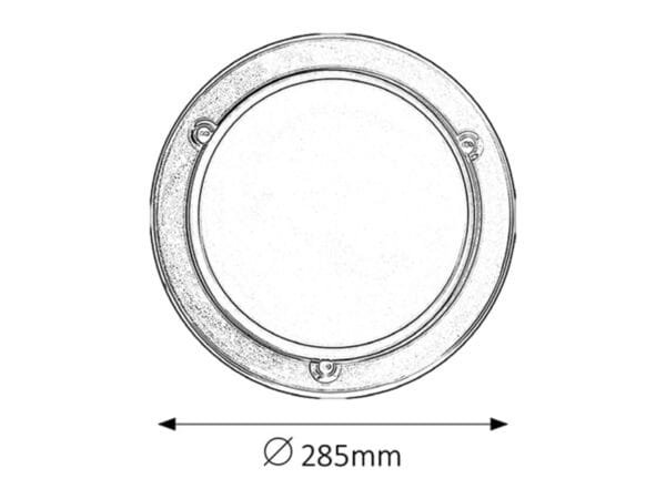 Plafonieră rotundă neagră Rabalux UFO E27