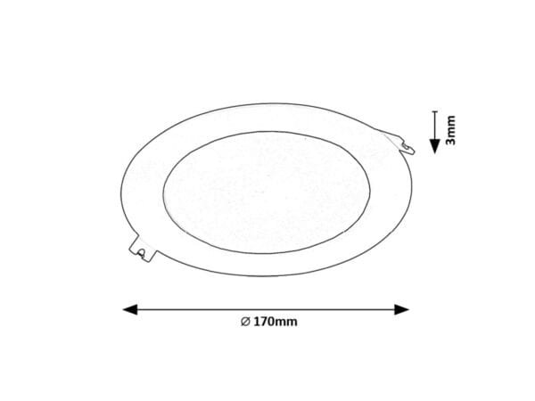 Spot LED încastrat rotund Rabalux Shaun2 12W