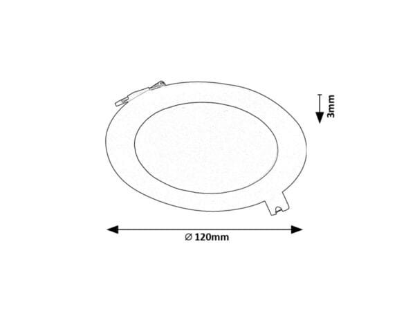 Spot LED încastrat rotund Rabalux Shaun2 6W