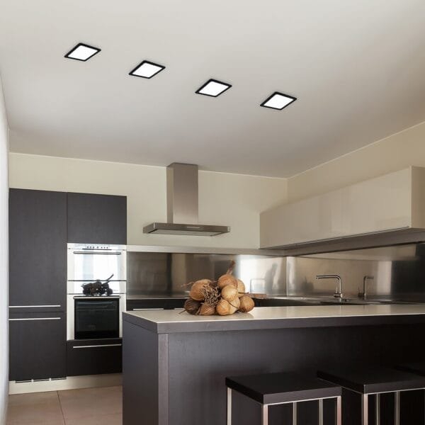 Spot LED pătrat Rabalux Shaun2 3000K 6W Negru
