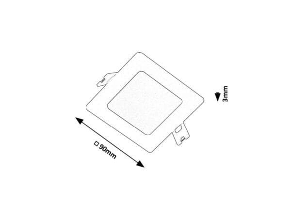 Spot LED pătrat Rabalux Shaun2 3W