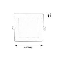Spot LED pătrat Rabalux Shaun2 4000k 6W Alb