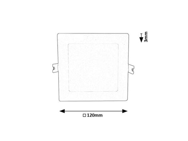Spot LED pătrat Rabalux Shaun2 4000k 6W Alb