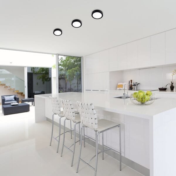 Spot LED rotund Rabalux Shaun2 3000k 24W negru 3.3cm