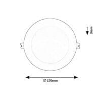 Spot LED rotund Rabalux Shaun2 4000k 12W Alb