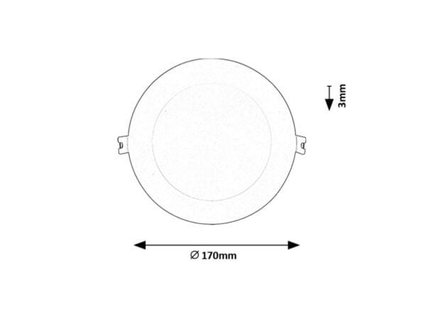 Spot LED rotund Rabalux Shaun2 4000k 12W Alb