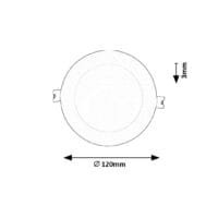 Spot LED rotund Rabalux Shaun2 4000k 6W Alb