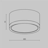 Spot alb Maytoni Hoop GX53 12W