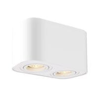 Spot aplicat alb mat dreptunghiular dublu Rabalux Kobald GU10 IP20