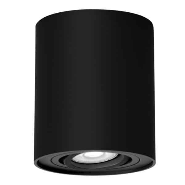 Spot aplicat negru mat cilindric Rabalux Kobald GU10 IP20