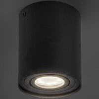 Spot aplicat negru mat cilindric Rabalux Kobald GU10 IP20