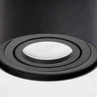 Spot aplicat negru mat cilindric Rabalux Kobald GU10 IP20
