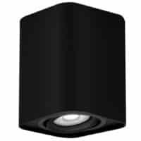 Spot aplicat negru mat dreptunghiular Rabalux Kobald GU10 IP20