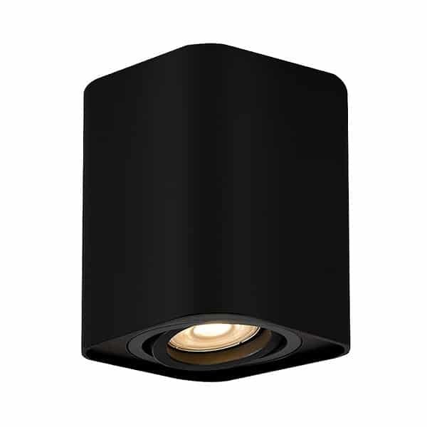 Spot aplicat negru mat dreptunghiular Rabalux Kobald GU10 IP20