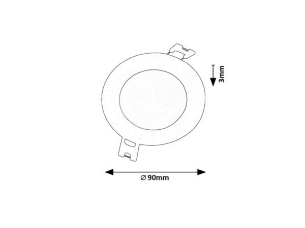 Spot LED încastrat rotund Rabalux Shaun2 3W