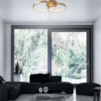 Plafonieră aurie LED 44W 3000k Nova Luce Leon