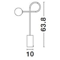 Veioză cu glob Nova Luce Dedalo G9 1x5W