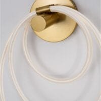 Lampă perete interior LED aurie, dimabilă 29.5W 3000k Nova Luce Cerelia