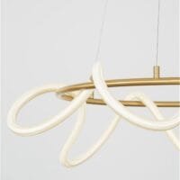 Lustră LED aurie, dimabilă 34W 3000k Nova Luce Cerelia