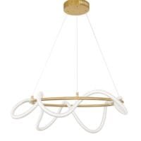 Lustră LED aurie, dimabilă 34W 3000k Nova Luce Cerelia