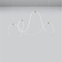 Lustră LED aurie, dimabilă 57W 3000k Nova Luce Cerelia