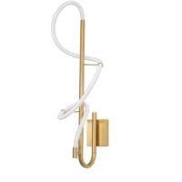 Lampă aplicată pentru tavan sau perete LED aurie, dimabilă 17.7W 3000k Nova Luce Cerelia