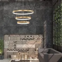 Lustră aurie LED 83W 3000K Nova Luce Leon