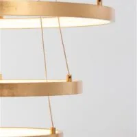 Lustră aurie LED 83W 3000K Nova Luce Leon