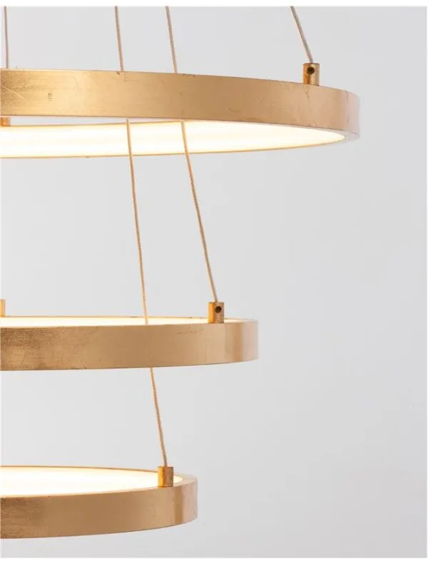 Lustră aurie LED 83W 3000K Nova Luce Leon
