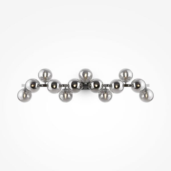 Aplică crom cu globuri fumurii Maytoni Dallas G9x13 28W