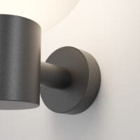 Aplică perete exterior cu glob Maytoni Bold gri E27 cu grad de protecție 54