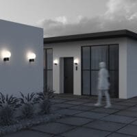 Aplică perete exterior cu glob Maytoni Bold negru E27 cu grad de protecție 54