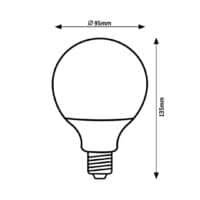 Bec LED 15W E27 G95 2700K (alb cald) 1521Lm RABALUX