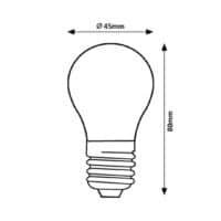 Bec LED 5W E27 G45 4000K (alb natural) 500Lm RABALUX
