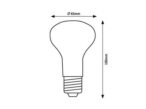 Bec LED 9W E27 R63 3000K (alb cald) 806Lm RABALUX