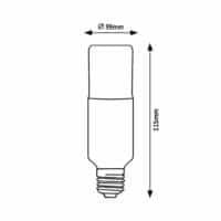 Bec LED 9W E27 T39 3000K (alb cald) 806Lm RABALUX