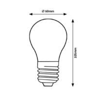 Bec LED Dimabil E27 A60 cu filament 7W 2700K (alb cald), 806Lm RABALUX