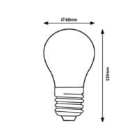  Bec LED cu filament 4W E27 A60 3000K (alb cald) High Lumen, 840Lm RABALUX