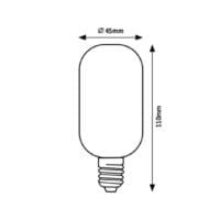 Bec LED cu filament 4W E27 T45 3000K (alb cald) 250Lm culoare chihlimbar RABALUX