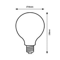 Bec LED cu filament 8W E27 G95 2700K (alb cald) 1055Lm RABALUX Milky