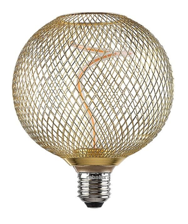 Bec LED decorativ cu filament 5W E27 G195 1800K (galben-auriu profund) 270Lm RABALUX