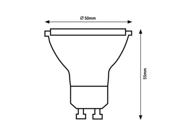Bec SMD-LED 4W GU10 2700K 300LM RABALUX