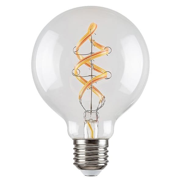 Bec Smart RGB Dimabil cu WIFI și filament LED E27 G95 4W 2700K (alb cald), 300Lm RABALUX