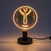 Bec cu efect de flacără, filament LED 4W E27 G188 1800K (galben-auriu profund) 320Lm RABALUX