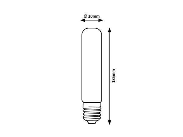 Bec decorativ E27 cu filament LED 3W T30 1800K (galben-auriu profund) 120Lm RABALUX