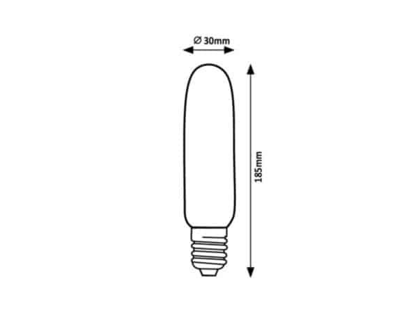 Bec filament LED 5W E27 T30 3000K (alb cald) 300Lm RABALUX Culoare Chihlimbar