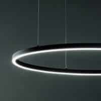 Lustră Led Cerc Negru Ideal Lux Oracle Slim D50 4000K 29W