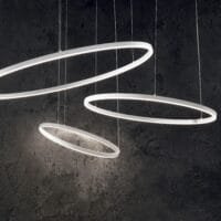 Lustră Led Cerc alb Ideal Lux Oracle Slim D50 4000K 29W
