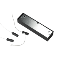 Lustră Led Dimabilă Cerc Negru Ideal Lux Oracle Slim D70 3000K 40W